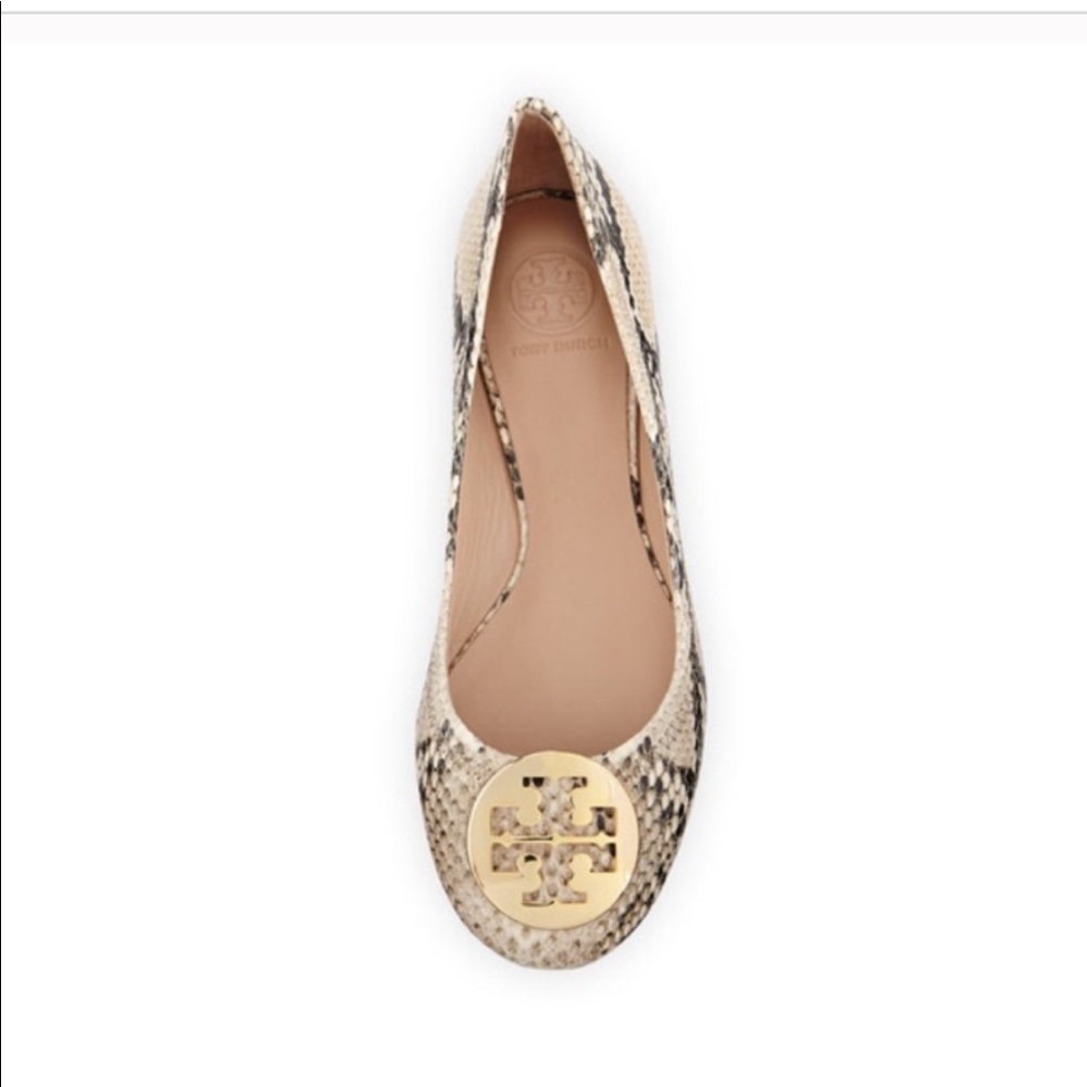 Tory Burch Snake Print Ballerina Flats NWOT